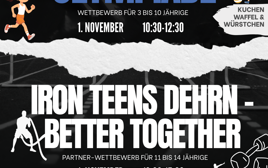 Kinderolympiade und Iron Teens Dehrn Wettkampf