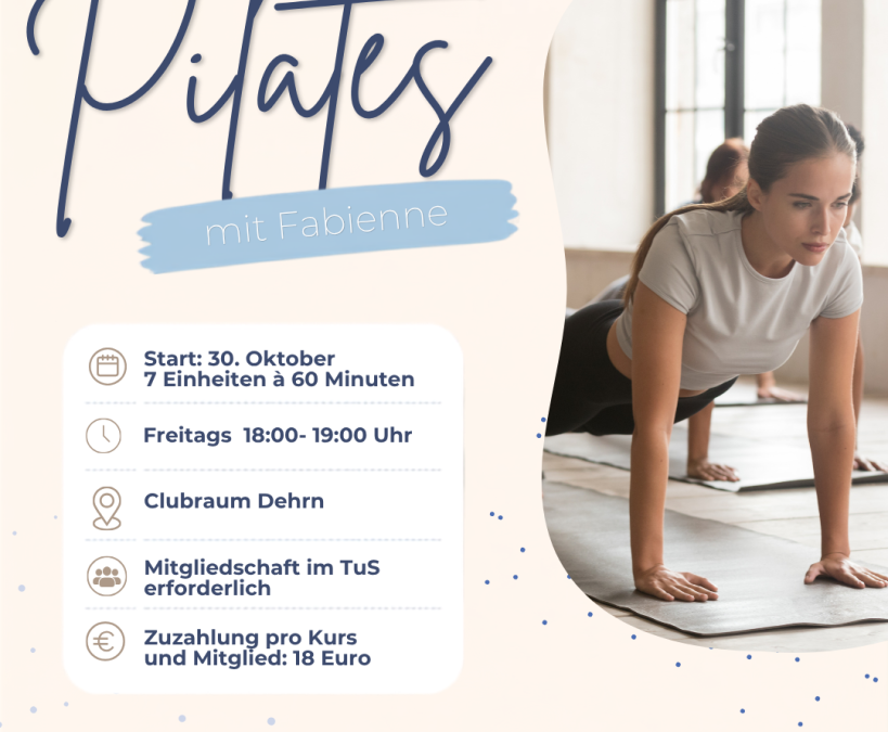 Neu beim TuS Dehrn: Pilates mit Fabienne! 🧘‍♀️