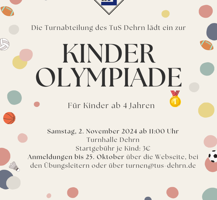 Einladung zur Kinderolympiade